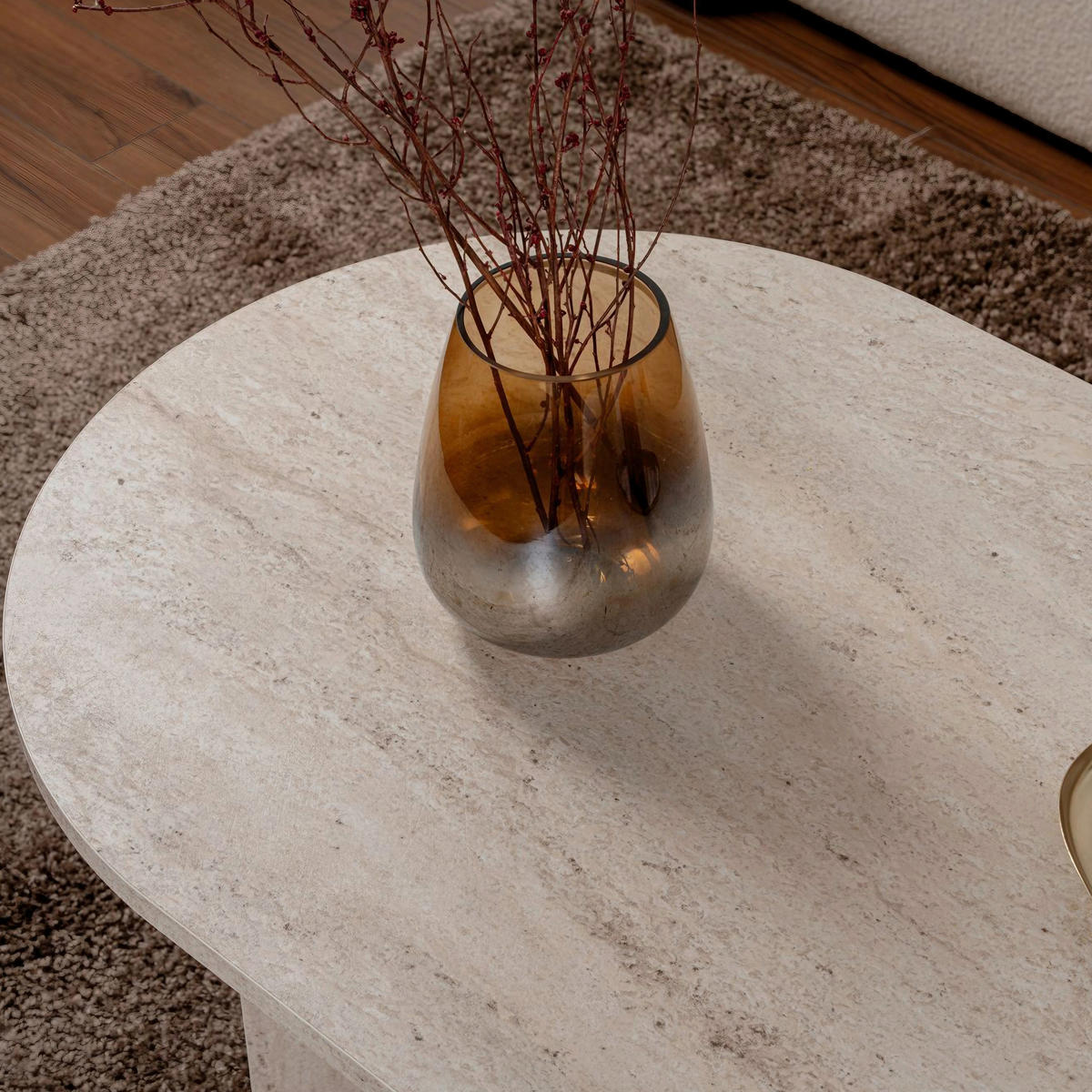 COUCHTISCH Elfenbein  - Elfenbein, Design, Holzwerkstoff (119/40/60cm) - MID.YOU