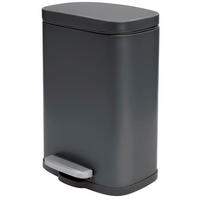 TRETEIMER AKIRA 5 L  - Schwarz, Basics, Kunststoff/Metall (21,4/17,6/30cm) - Spirella