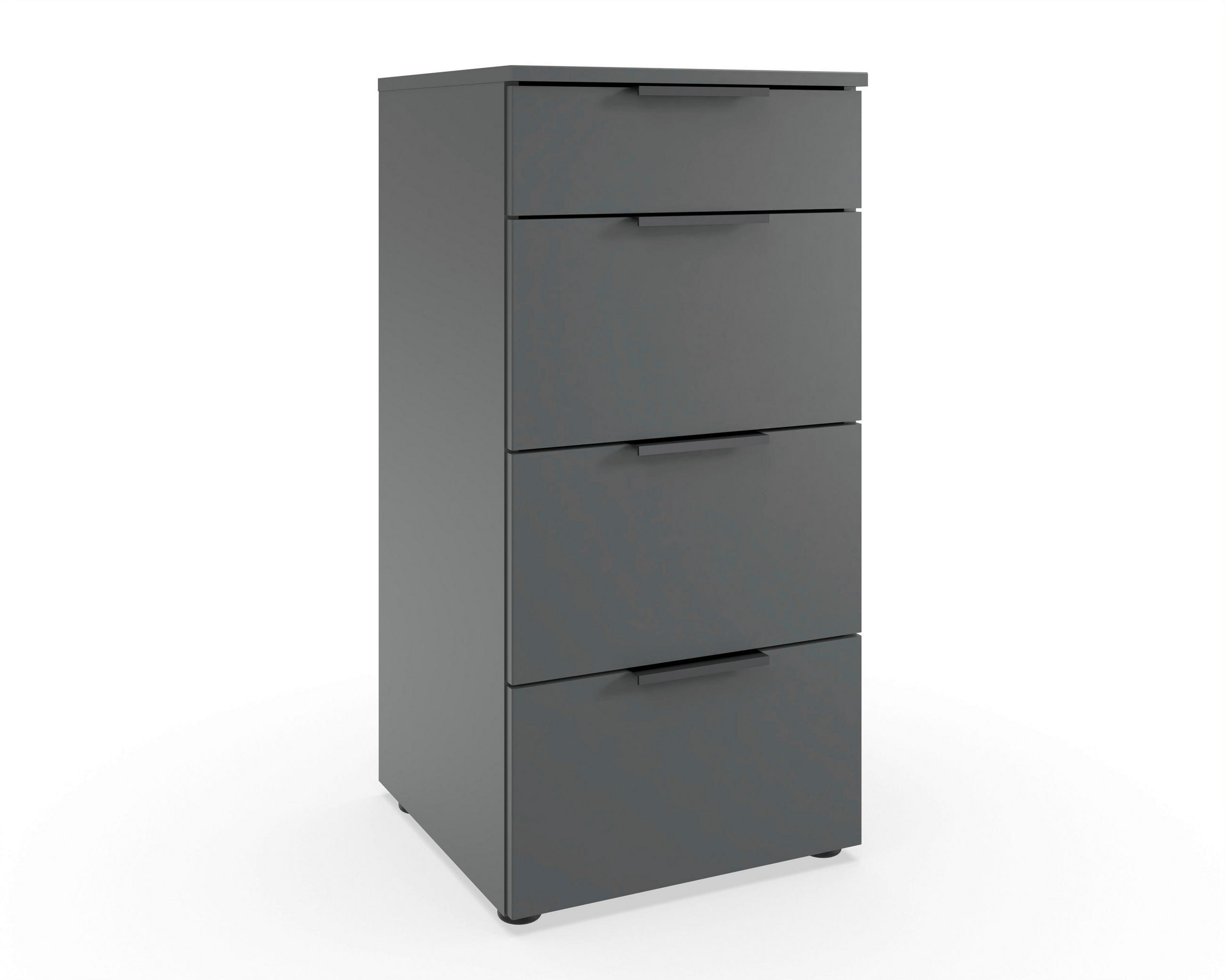 KOMMODE  in 41/84/41 cm  - Graphitfarben/Schwarz, Design, Holzwerkstoff/Kunststoff (41/84/41cm) - Hom`in