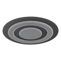 LED PLAFONJERA - siva/opal, Osnovno, metal/plastika (48/5.2cm)