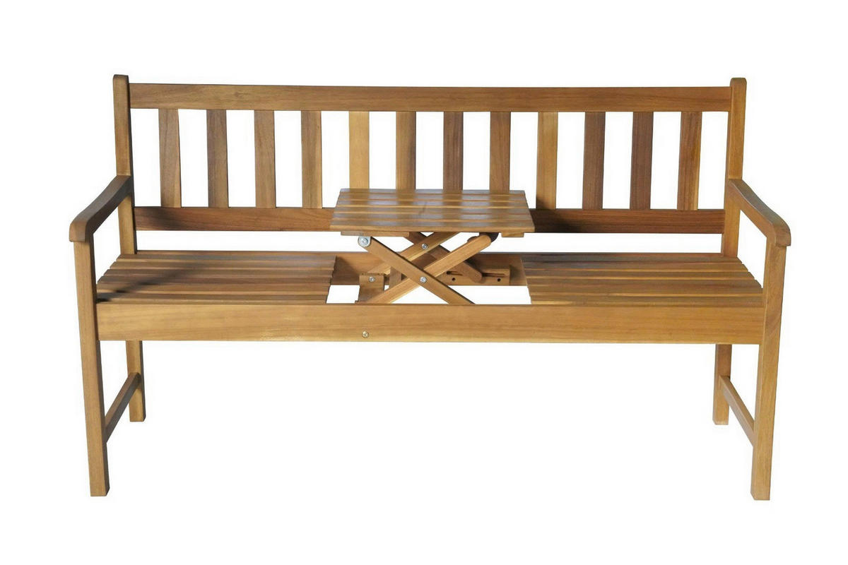 ZÁHRADNÁ LAVICA, akácia, drevo - farba akácie, Basics, drevo (153/57/88cm) - Prestige Home