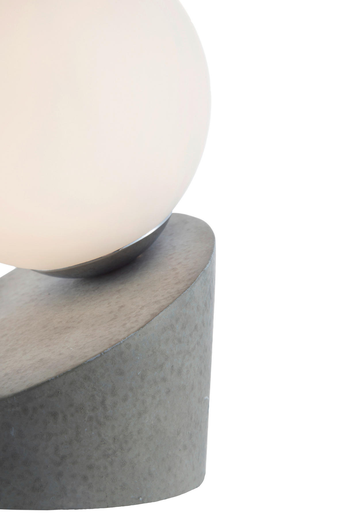 LED-TISCHLEUCHTE 10/16 cm   - Dunkelgrau/Weiß, Design, Glas/Metall (10/16cm) - Novel