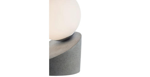LED-TISCHLEUCHTE 10/16 cm - Dunkelgrau/Weiß, Design, Glas/Metall (10/16cm) - Novel