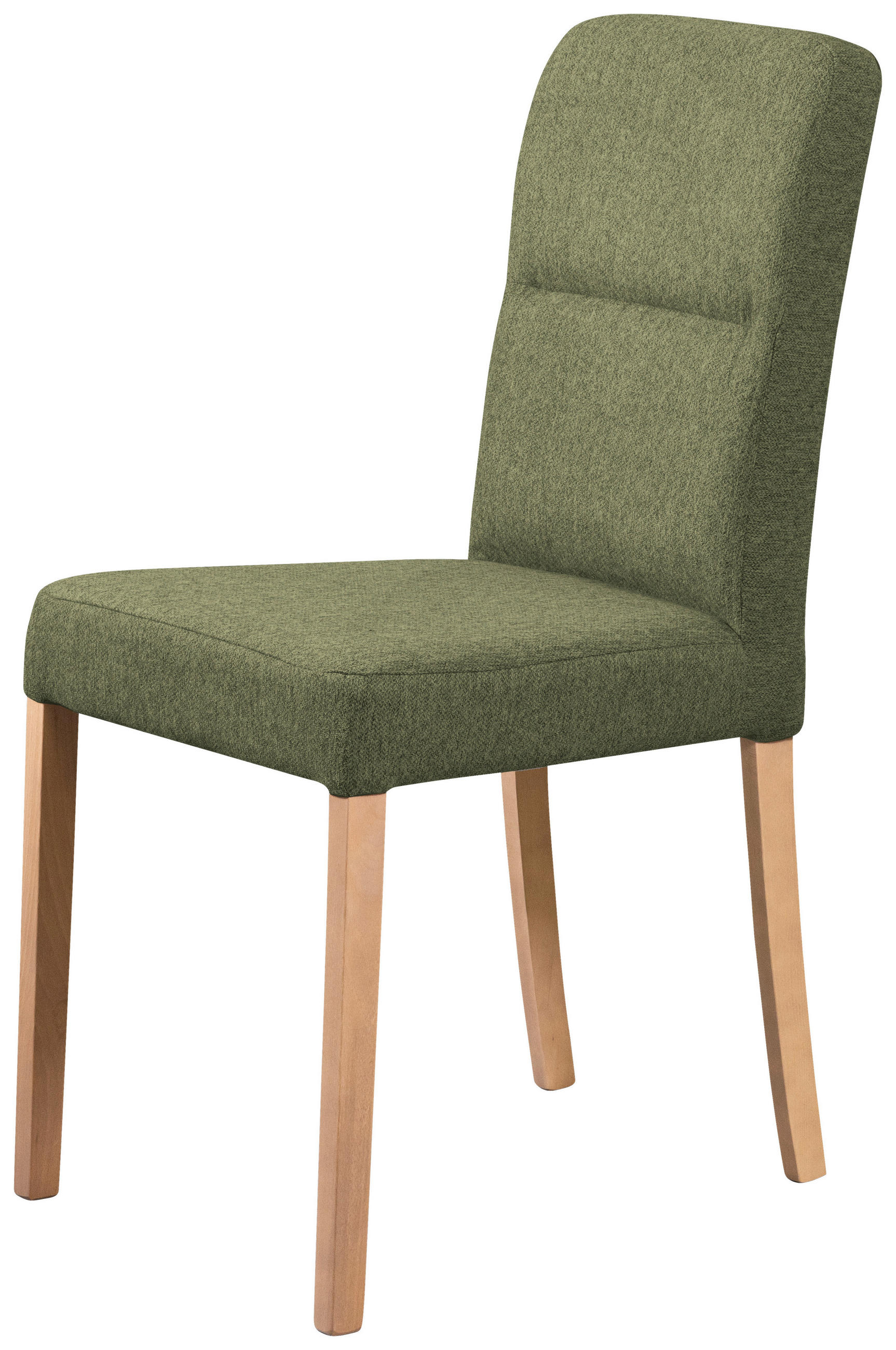 STUHL - Eichefarben/Grün, KONVENTIONELL, Holz/Textil (43/91/58cm)