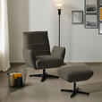 SESSEL in Teddystoff Dunkelbraun  - Dunkelbraun/Schwarz, Design, Textil/Metall (60/94/86cm) - Dieter Knoll