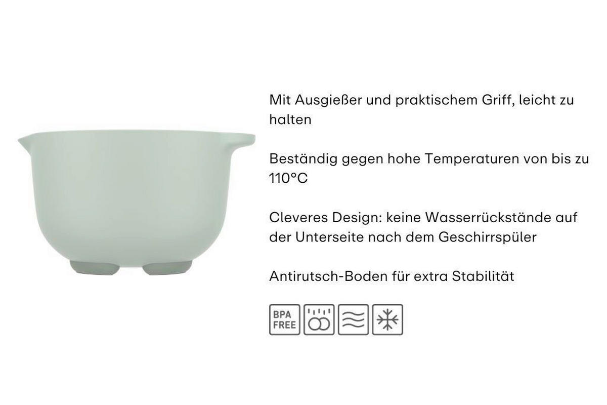 RÜHRSCHÜSSEL - Creme, KONVENTIONELL, Kunststoff (29,5/25/16cm) - Mepal