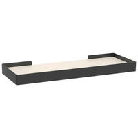WANDBOARD40/3/15 cm Schwarz, Kaschmir  - Kaschmir/Schwarz, Basics, Holzwerkstoff/Metall (40/3/15cm) - Xora