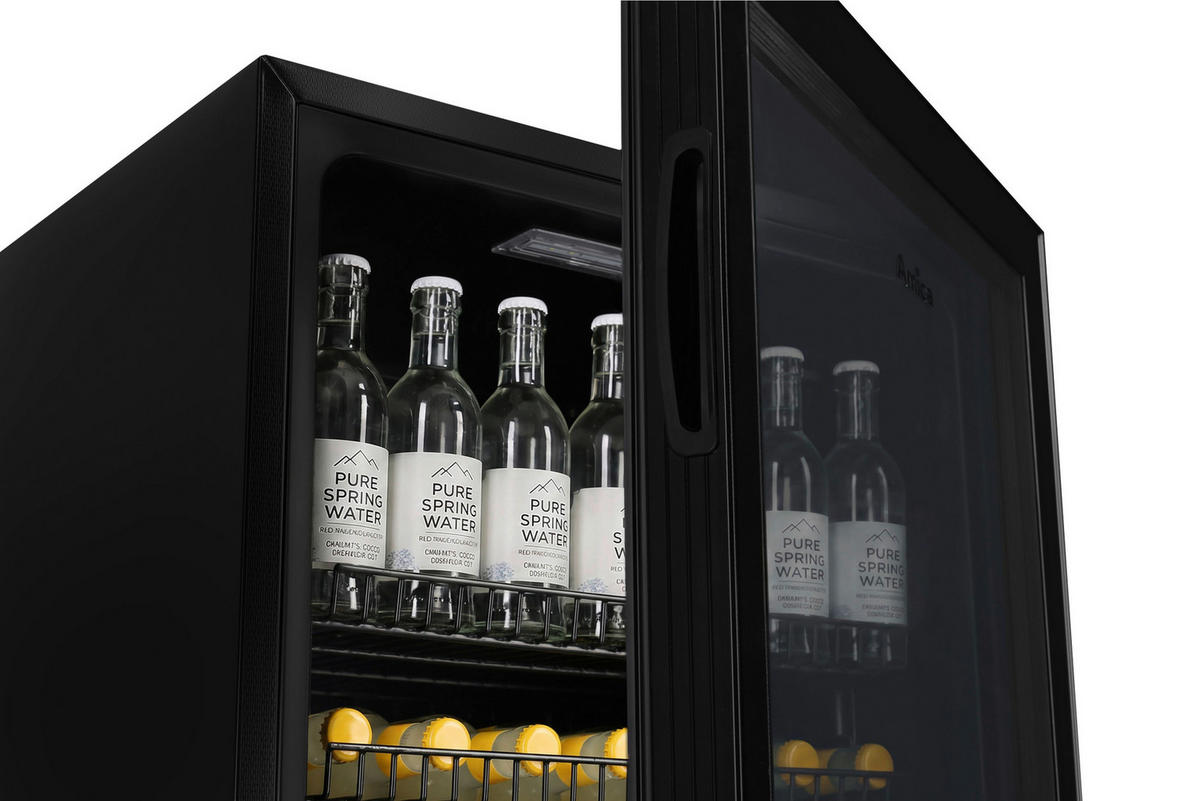 GETRÄNKEKÜHLSCHRANK 54,5/84/54 cm  - Schwarz, Basics, Glas/Metall (54,5/84/54cm) - Amica