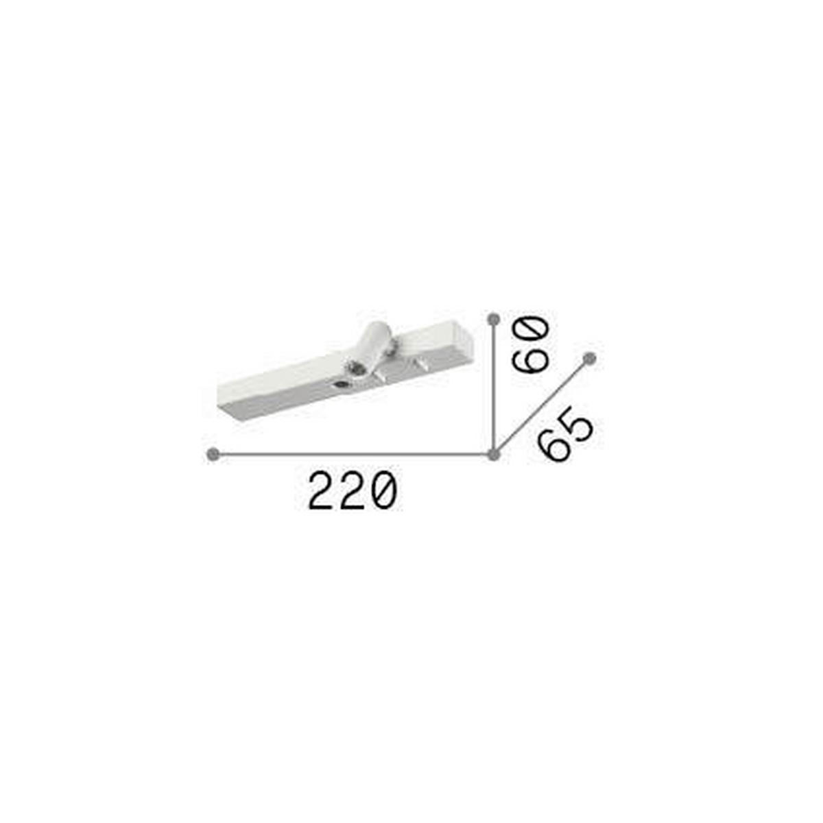 LED-WANDLEUCHTE 22/6/6,5 cm   - Nickelfarben, Basics, Metall (22/6/6,5cm) - Ideal Lux