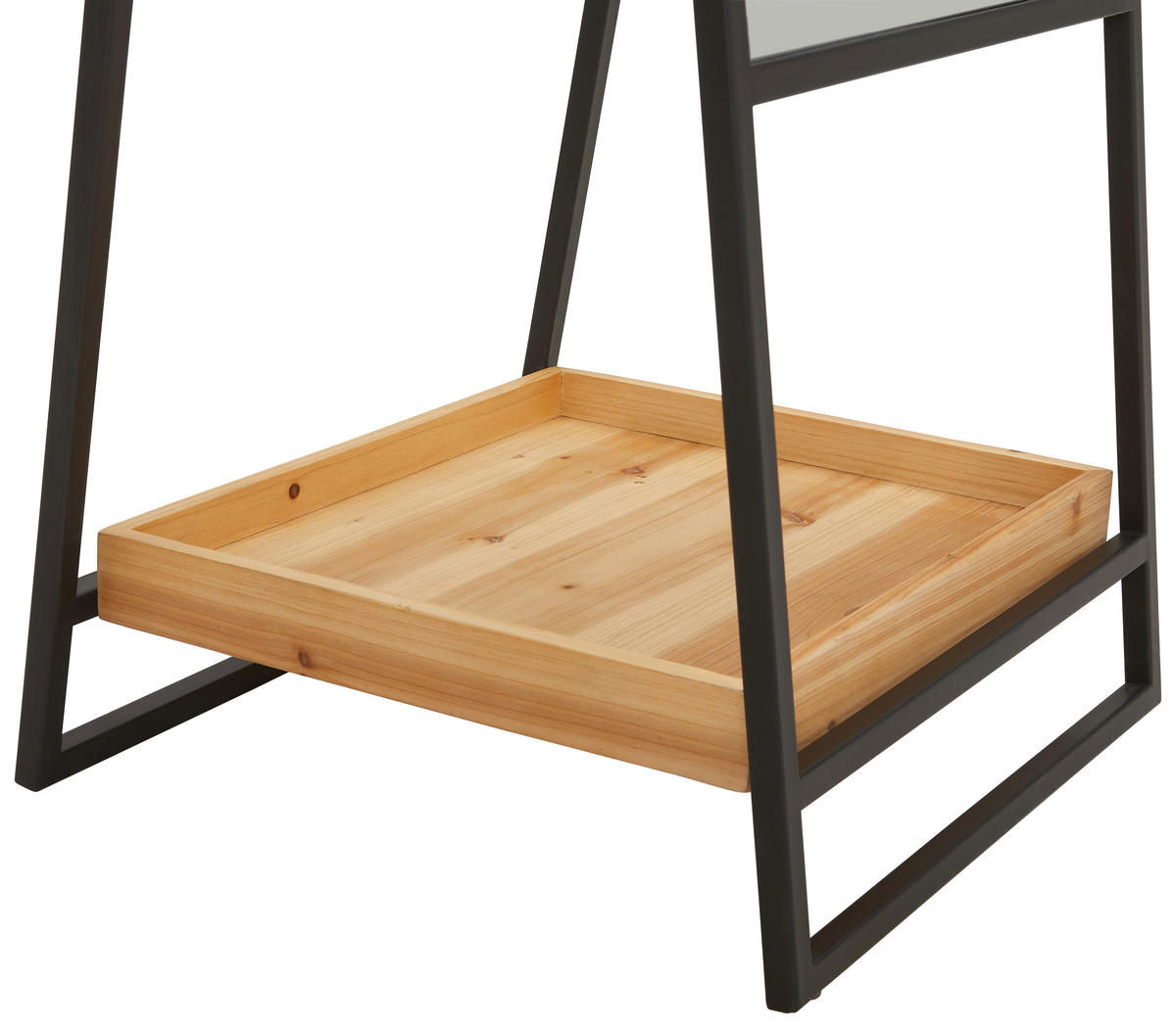 STANDSPIEGEL 46/172/42 cm, Schwarz  - Schwarz/Naturfarben, Design, Glas/Holz (46/172/42cm) - Landscape