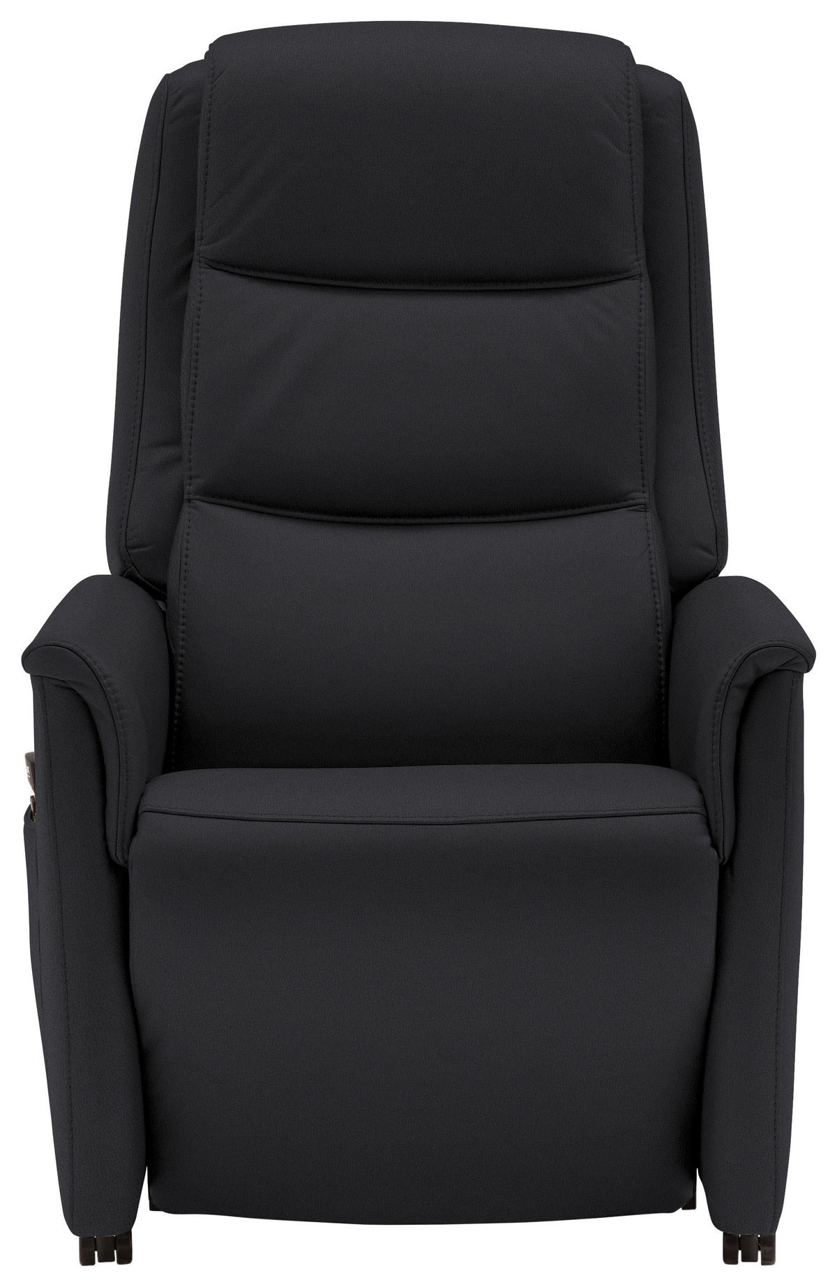 FERNSEHSESSEL in Schwarz  - Schwarz, KONVENTIONELL, Leder/Kunststoff (70/107/88cm) - Valdera