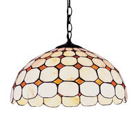 FÜGGŐLÁMPA 40/22/40 cm  - barna/többszínű, Basics, Üveg/fém (40/22/40cm)