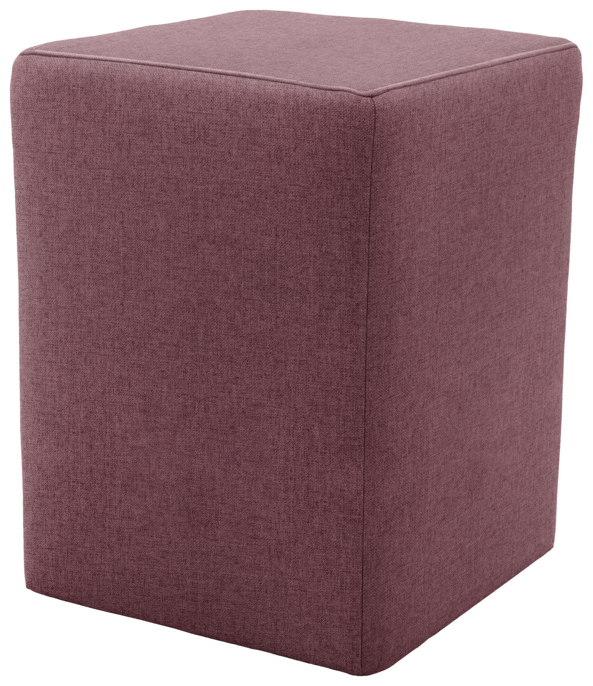 HOCKER in Textil Beere  - Beere/Silberfarben, Design, Kunststoff/Textil (38/47/38cm) - LOOKS by W.Joop