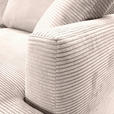ECKSOFA Naturfarben Cord Zierkissen, Rückenkissen, Rücken echt  - Schwarz/Naturfarben, KONVENTIONELL, Kunststoff/Textil (234/170cm) - Carryhome