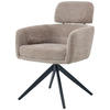 ARMLEHNSTUHL  in Eisen Cord  - Beige/Schwarz, KONVENTIONELL, Holz/Textil (60/87,5/68cm) - Livetastic