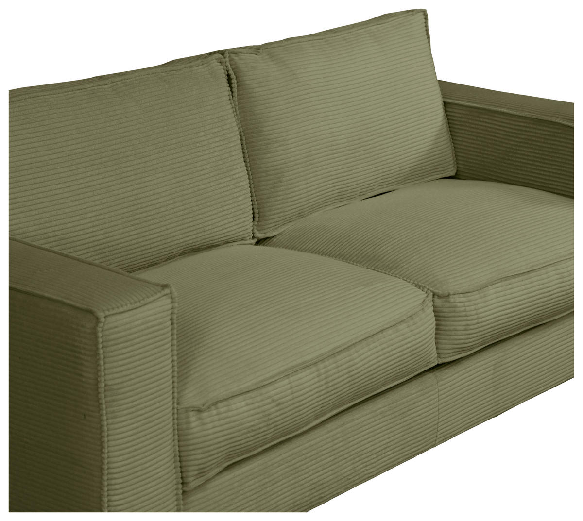 SCHLAFSOFA in Textil Grün  - Dunkelbraun/Grün, Design, Holz/Textil (203/85/99cm) - MID.YOU