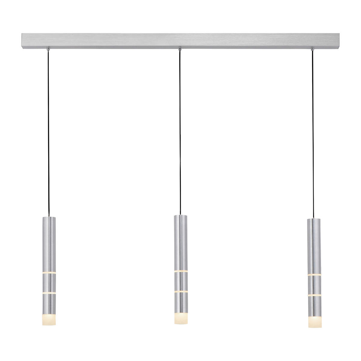 LED-HÄNGELEUCHTE 120/5/120 cm  - Alufarben, Design, Kunststoff/Metall (120/5/120cm) - Neuhaus PURE