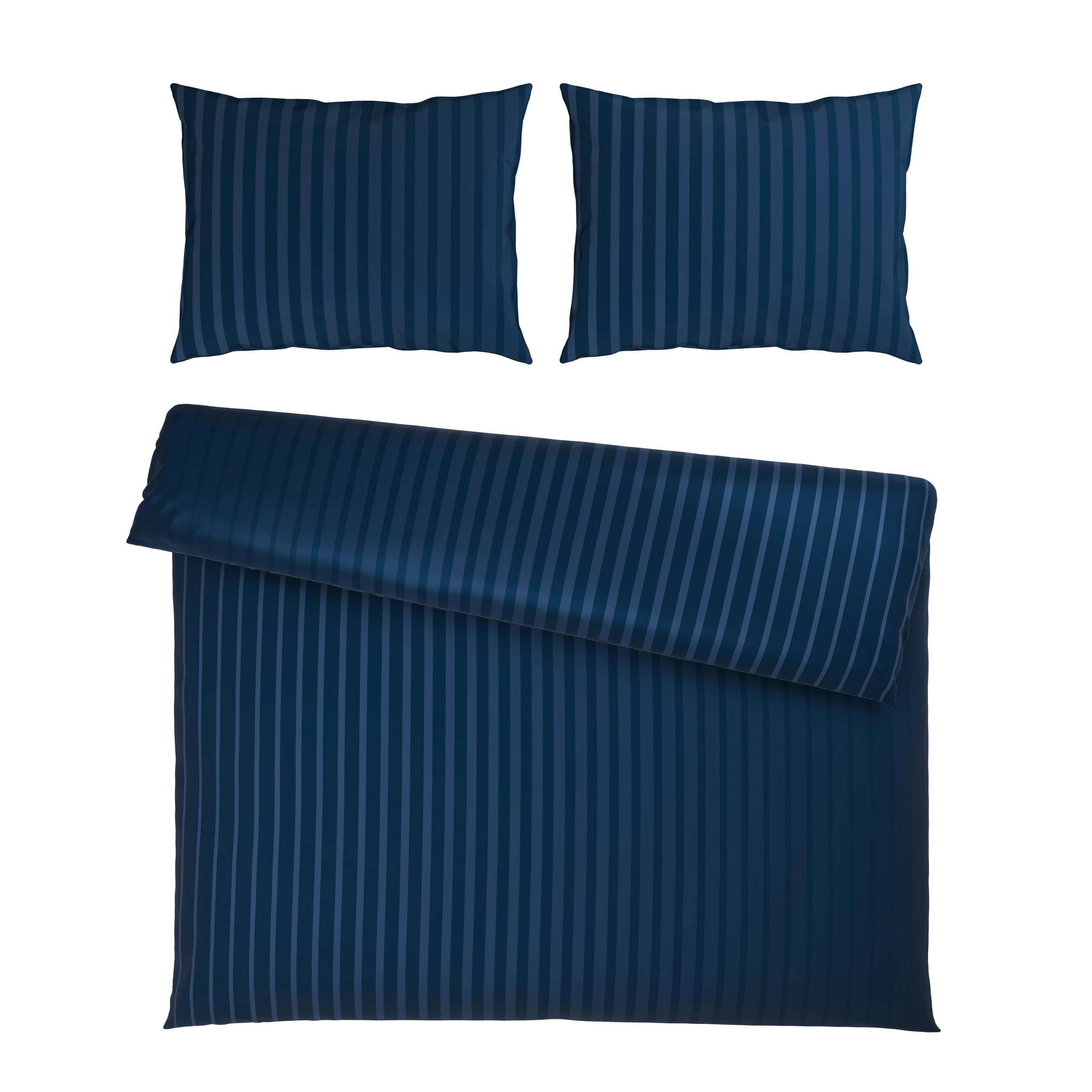 BETTWÄSCHE Satin 200/210 cm  - Dunkelblau, Textil (200/210cm) - Dieter Knoll
