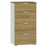 KOMMODE 45/87/43 cm - Edelstahlfarben/Eichefarben, Design, Holzwerkstoff/Kunststoff (45/87/43cm) - Jutzler KOMMODE 45/87/43 cm - Edelstahlfarben/Eichefarben, Design, Holzwerkstoff/Kunststoff (45/87/43cm) - Jutzler