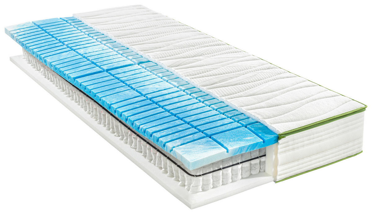 GEL-ŽEPKASTO VZMETNO JEDRO 90/190 cm  - bela, Basics, tekstil (90/190cm) - Valnatura