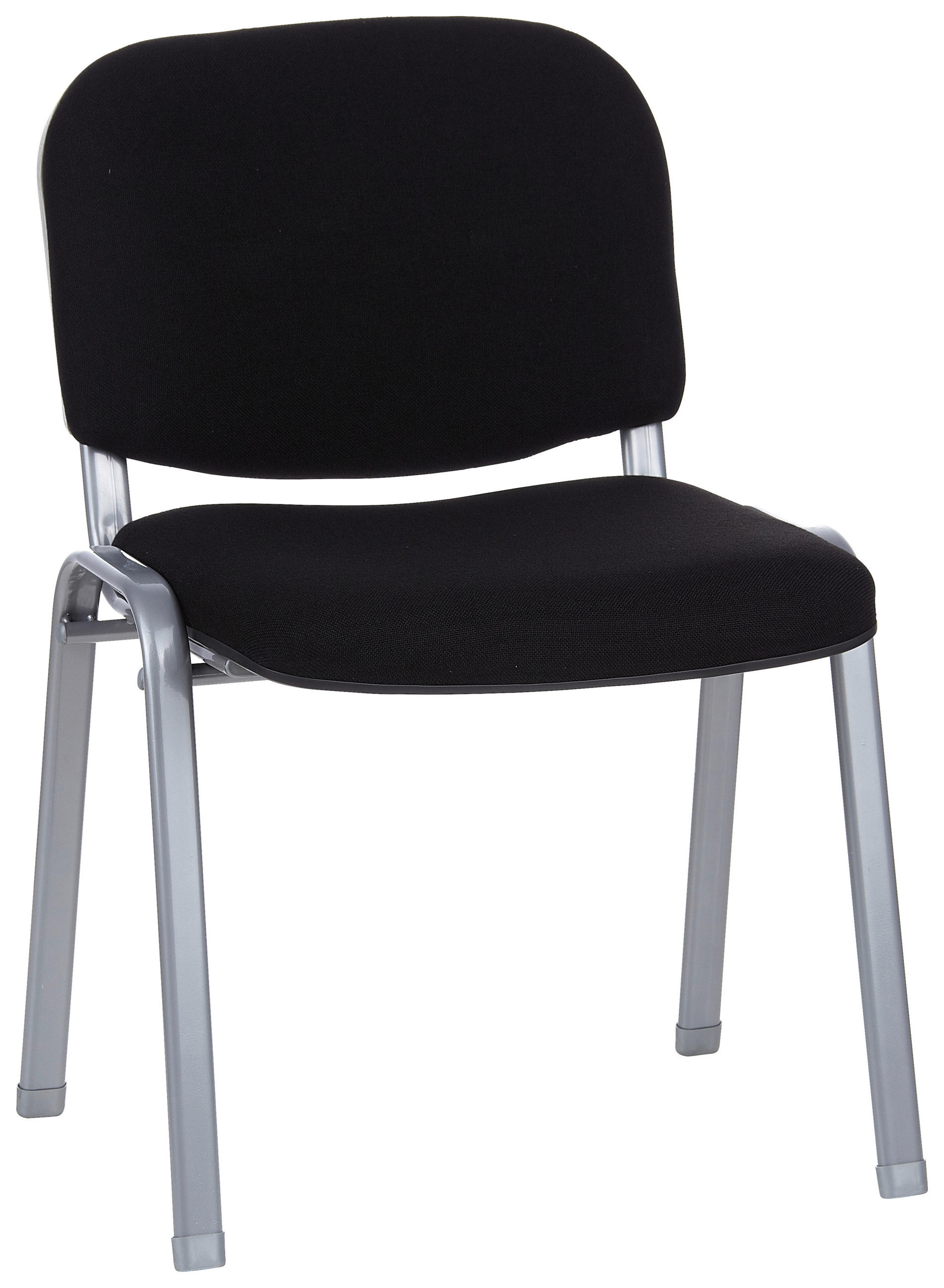 BESÖKSSTOL  i flatväv svart, silver  - silver/svart, Basics, metall/textil (58/84/48cm) - MID.YOU