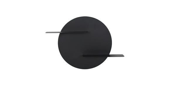 WANDREGAL  - Schwarz, Design, Metall (56,5/9,5/40cm) - Ambia Home