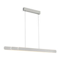 LED-PENDELLEUCHTE 160/5,5/150 cm  - Alufarben, Design, Kunststoff/Metall (160/5,5/150cm) - Paul Neuhaus