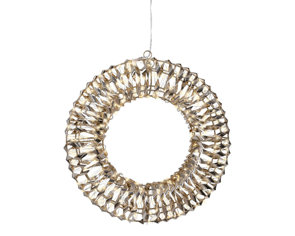 LED SVJETILJKA DEKORATIVNA  - zlatne boje, Design (8/38/38cm)