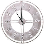 WANDUHR Schwarz  - Schwarz, Design, Metall (60cm) - Ambia Home