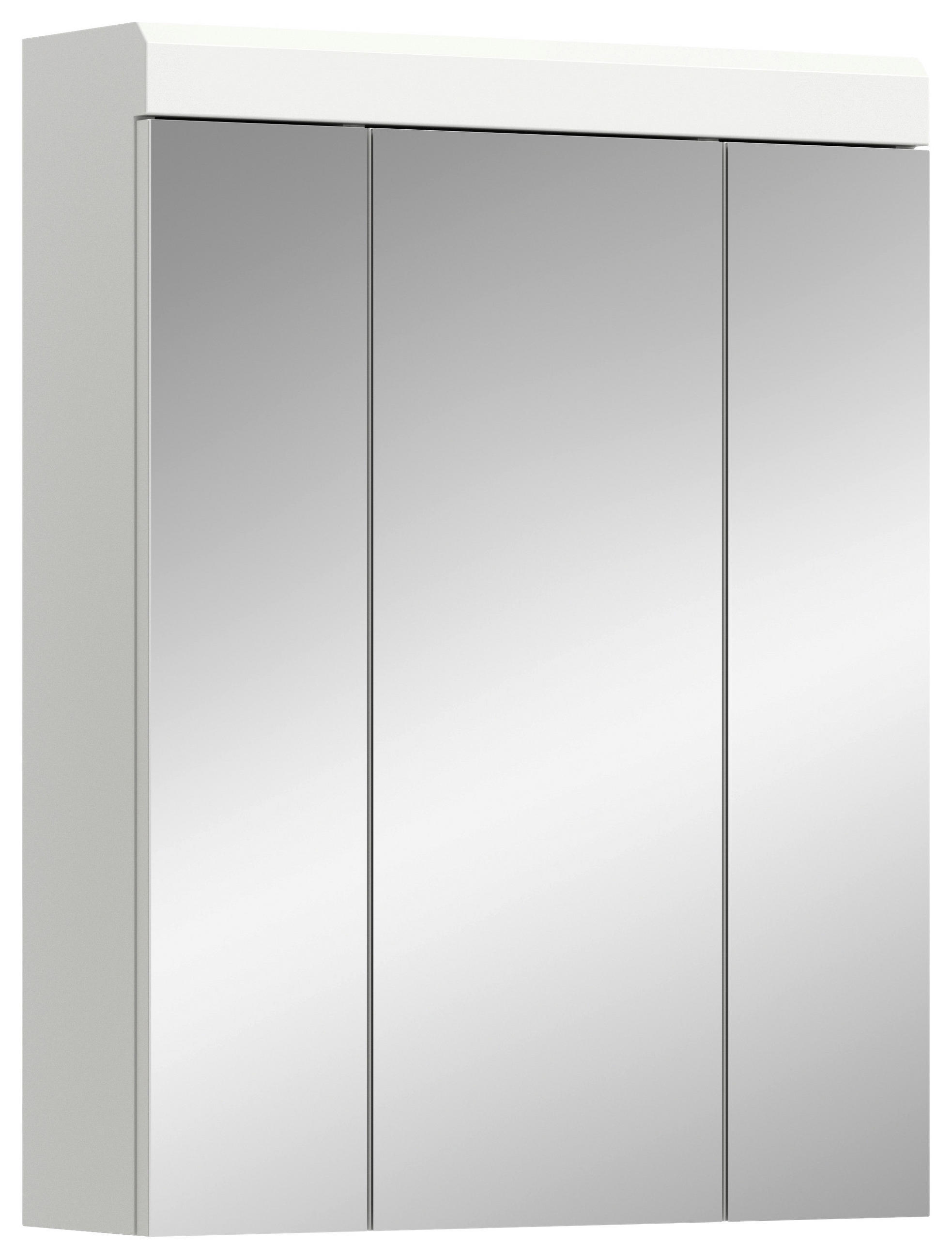 SPIEGELSCHRANK 60/79/18 cm  - Weiß Hochglanz, MODERN, Glas/Holzwerkstoff (60/79/18cm) - MID.YOU