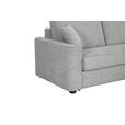 SCHLAFSOFA Webstoff Hellgrau  - Hellgrau/Schwarz, Design, Kunststoff/Textil (205/83/100cm) - Xora