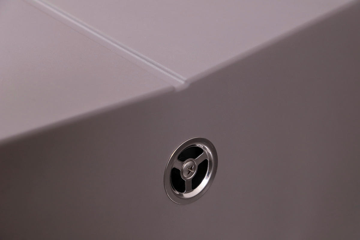 SPÜLE 17501001000500701-83  - Grau, Basics, Glas/Kunststoff (100/21,4/50cm) - Respekta