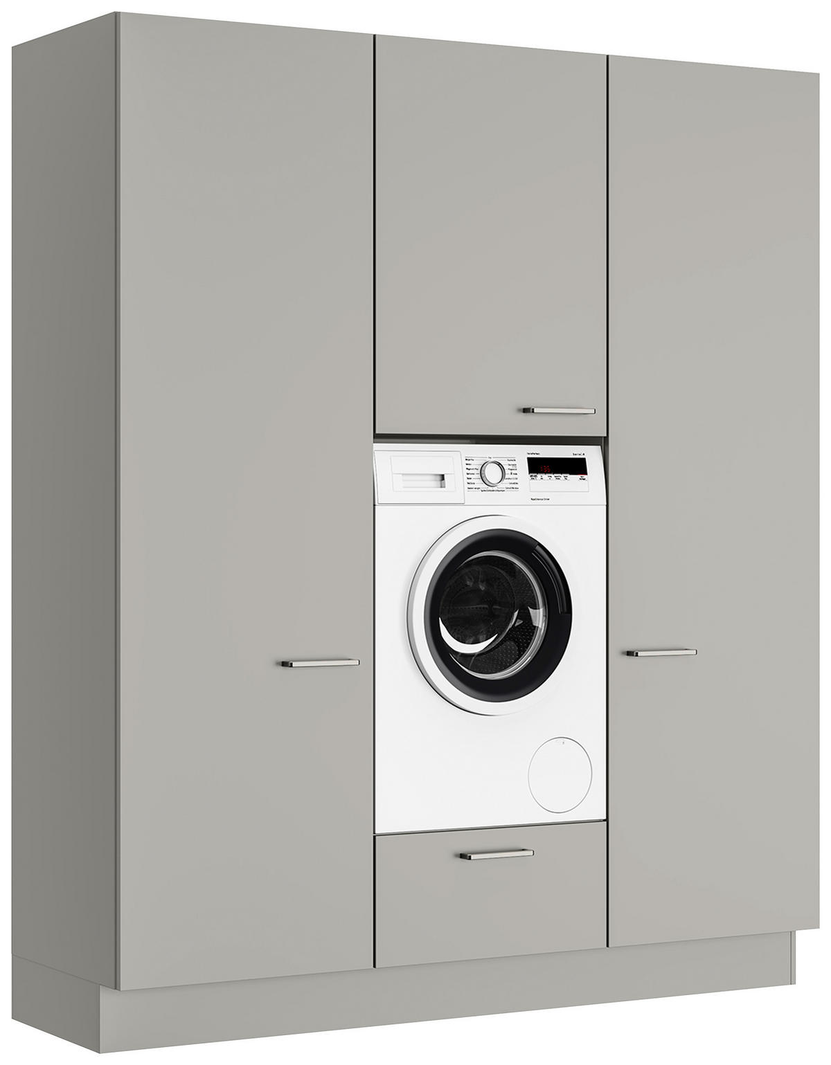 HAUSWIRTSCHAFTSRAUM 180/216,6/58,2 cm  in Grau  - Grau, MODERN, Holzwerkstoff (180/216,6/58,2cm) - Nobilia