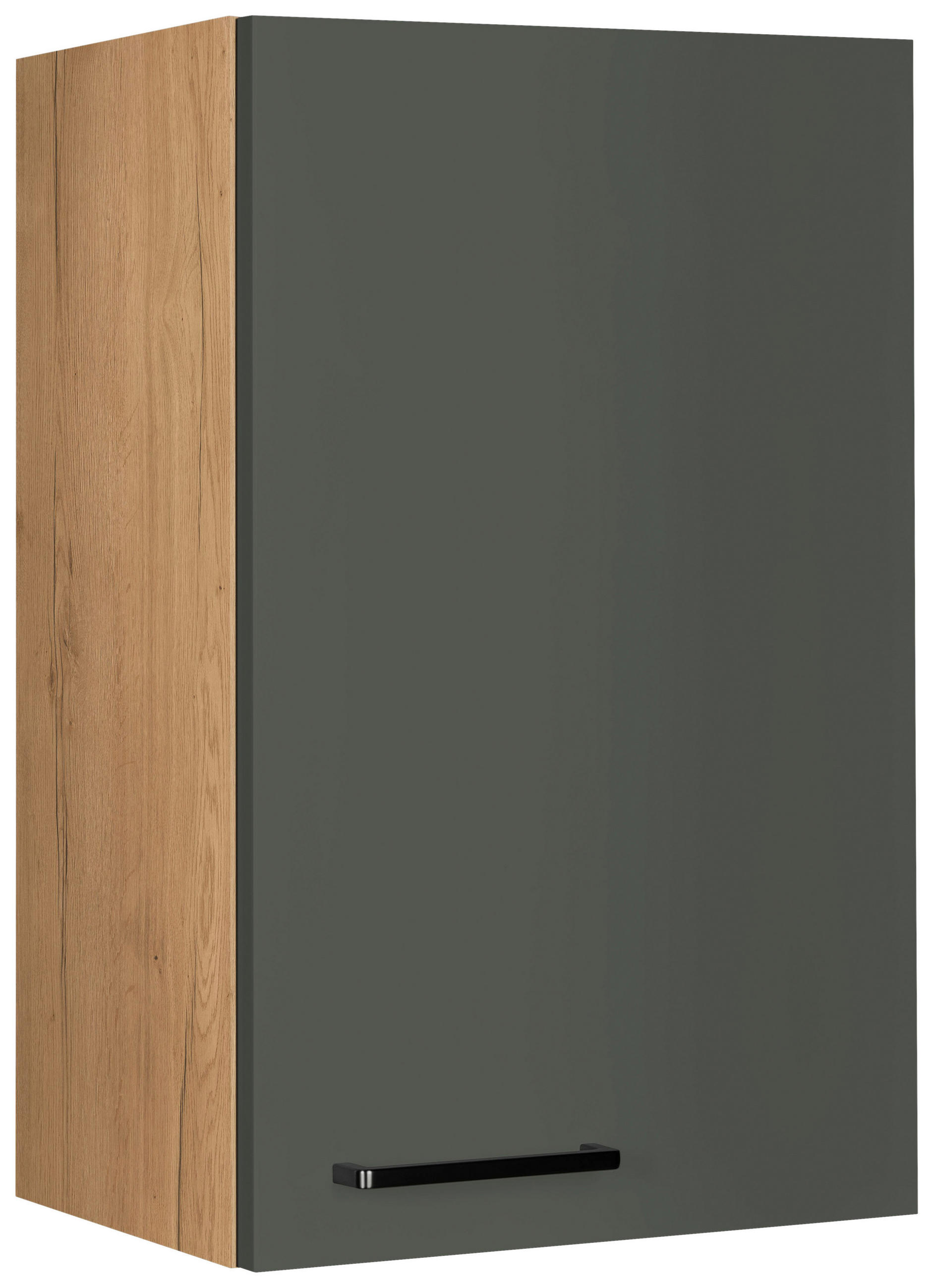 KÜCHENOBERSCHRANK 45/72/35 cm in Grün, Eichefarben - Eichefarben/Schwarz, MODERN, Holzwerkstoff/Metall (45/72/35cm) - Nobilia