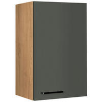 KÜCHENOBERSCHRANK 45/72/35 cm  in Grün, Eichefarben  - Eichefarben/Schwarz, MODERN, Holzwerkstoff/Metall (45/72/35cm) - Nobilia