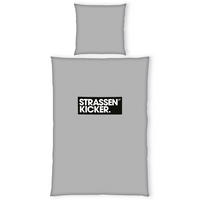 JUGENDBETTWÄSCHE 155/220 cm  - Schwarz/Grau, Trend, Textil (155/220cm) - Herding