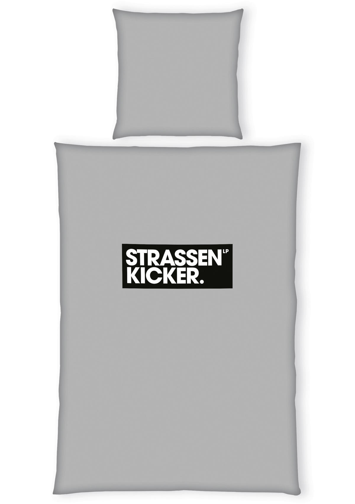 JUGENDBETTWÄSCHE 155/220 cm  - Schwarz/Grau, Trend, Textil (155/220cm) - Herding