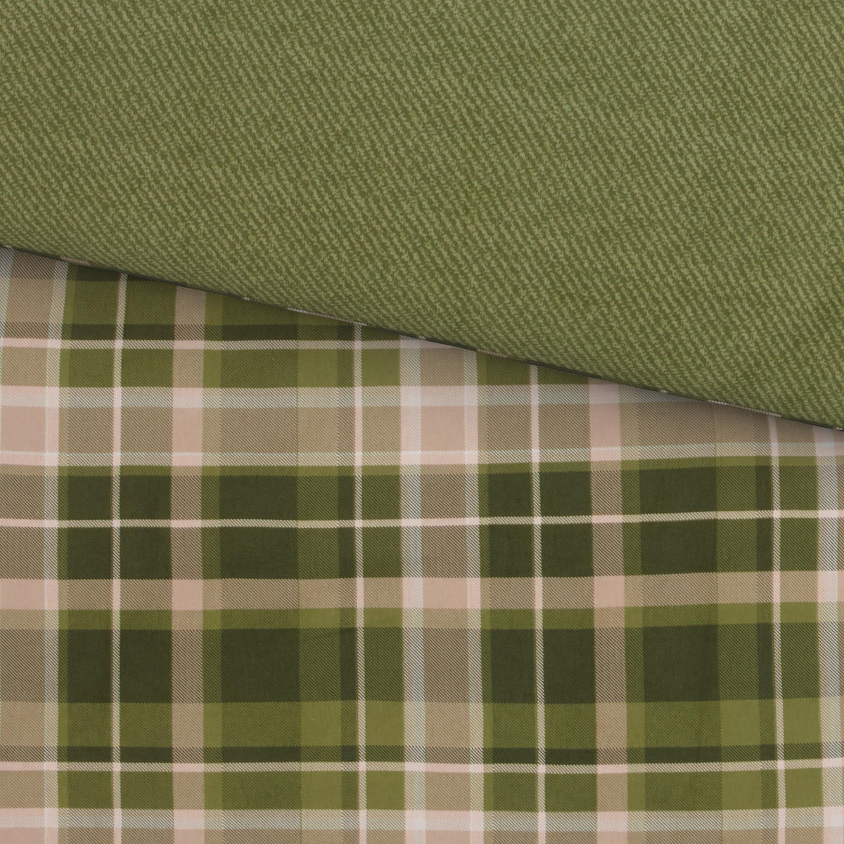 BETTWÄSCHE 6-teilig S. OLIVER Flanell 140/200 cm  - Grün, Basics, Textil (140/200cm) - S. Oliver