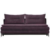 SCHLAFSOFA in Webstoff Lila, Rosa  - Lila/Schwarz, MODERN, Textil/Metall (208/73/92/102cm) - Novel