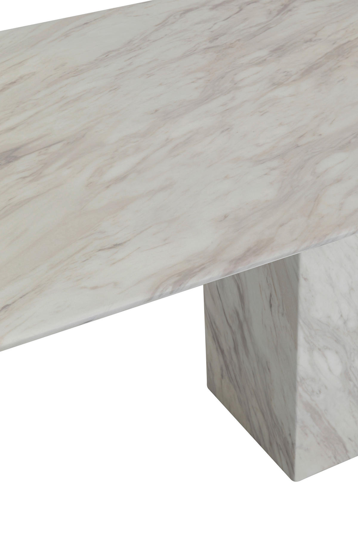 ESSTISCH Hellgrau, Grauweiß rechteckig   - Hellgrau/Grauweiß, Design, Holz/Stein (200/100/75cm) - Kare-Design