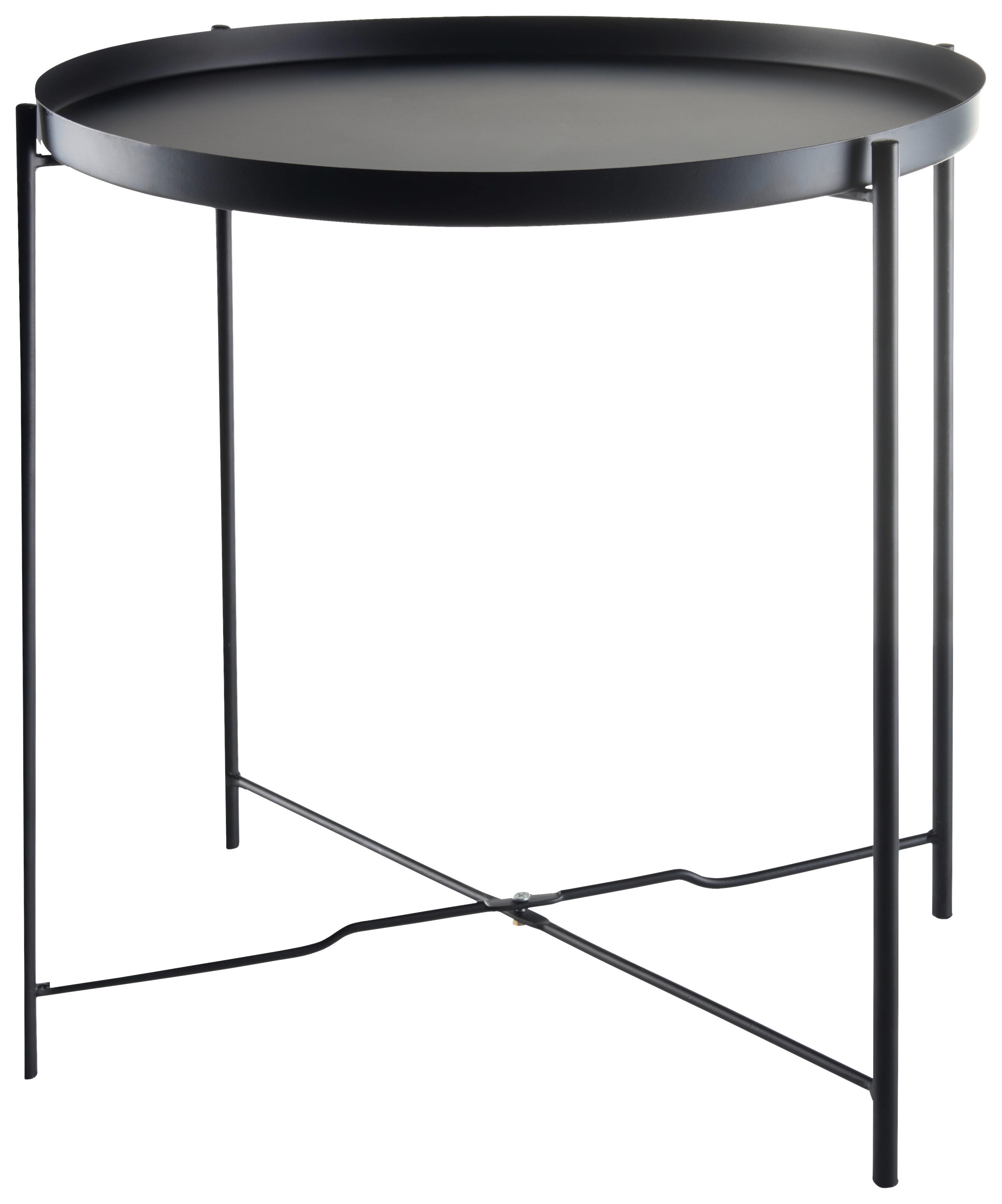 SIDOBORD i metall 41,5/41,5/43 cm  - svart, Basics, metall (41,5/41,5/43cm) - Ambia Home