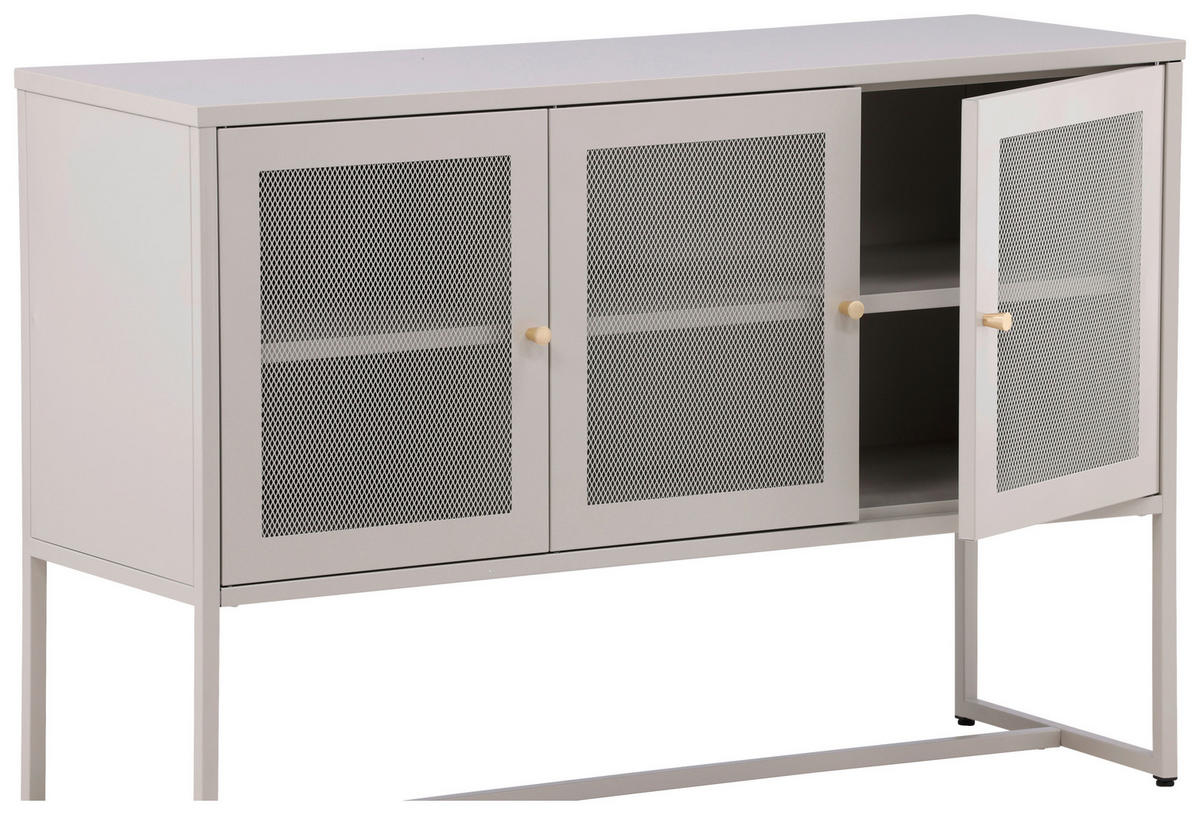 SIDEBOARD  in 120/80/40 cm  - Beige, Design, Metall (120/80/40cm) - Livetastic