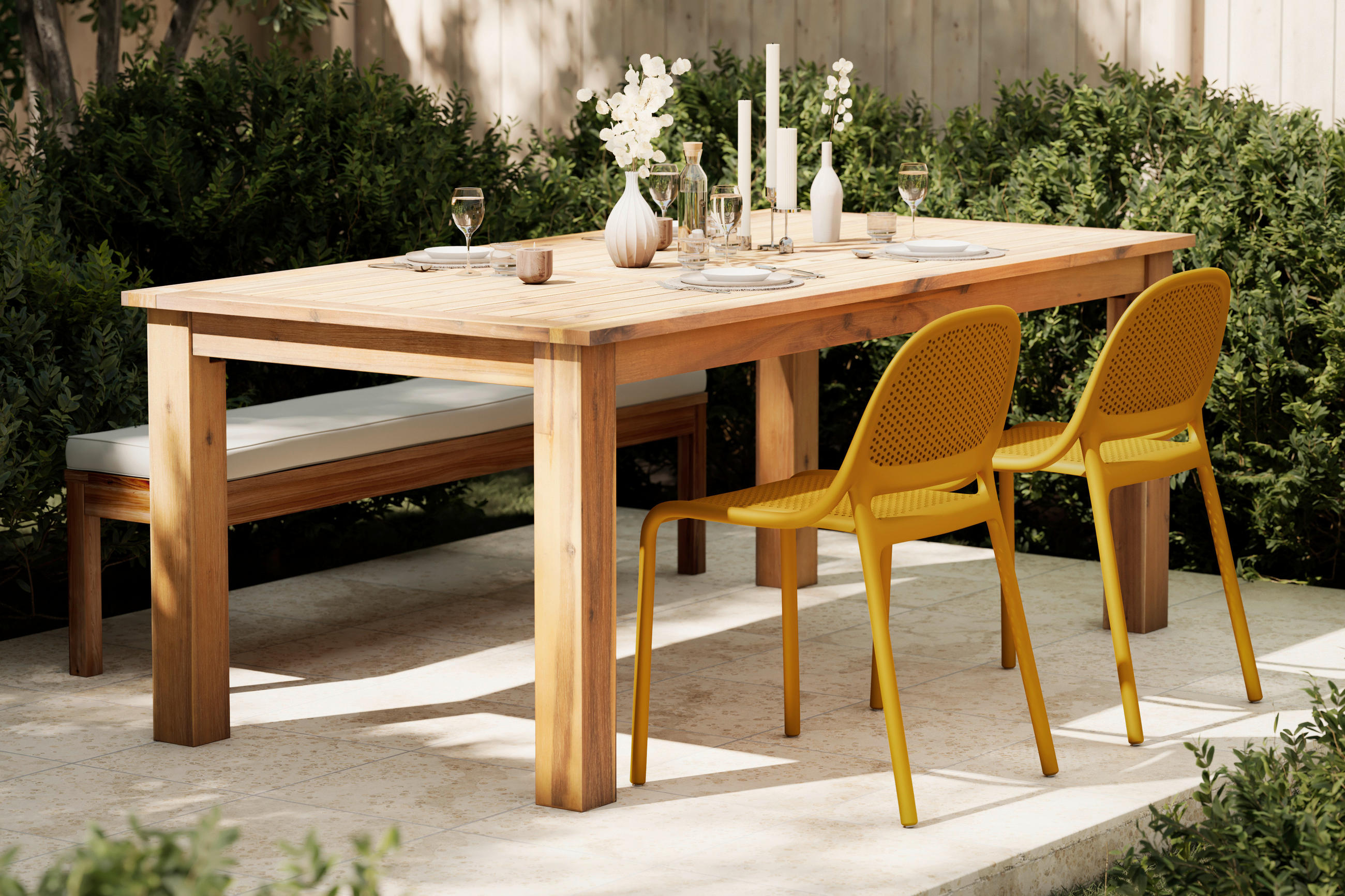 GARTENSTUHL Gelb  - Gelb, MODERN, Kunststoff (50/81/55cm) - Ambia Garden