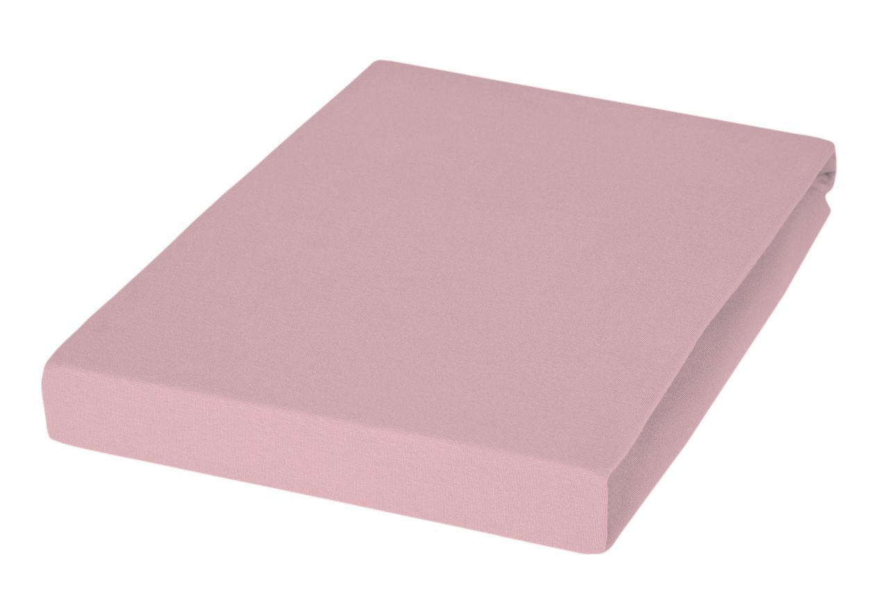 TOPPER-SPANNBETTTUCH Jersey  - Altrosa, Basics, Textil (100/200/10cm) - Janine