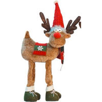 DEKORENTIER  - Dunkelgrün/Dunkelbraun, LIFESTYLE, Kunststoff/Textil (38/21/76cm) - X-Mas