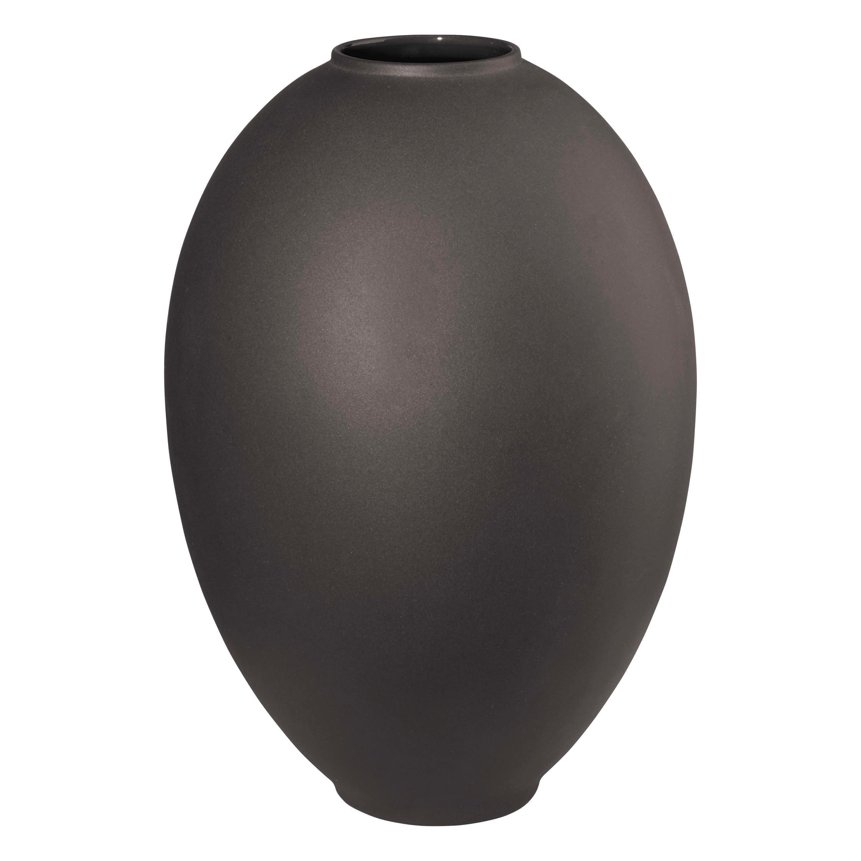 VÁZA, keramika, 25 cm - čierna, Basics, keramika (17/17/25cm) - ASA