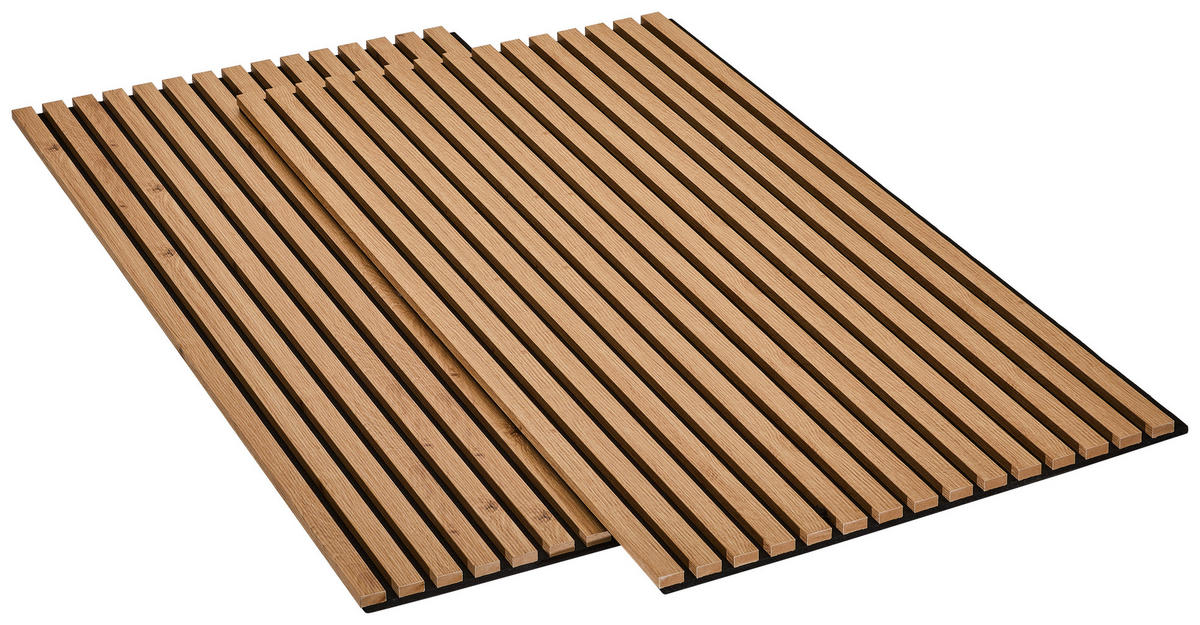 AKUSTICKÝ PANEL 60/120/2,1 cm   - černá/dub artisan, Basics, dřevo/kompozitní dřevo (60/120/2,1cm) - Boxxx