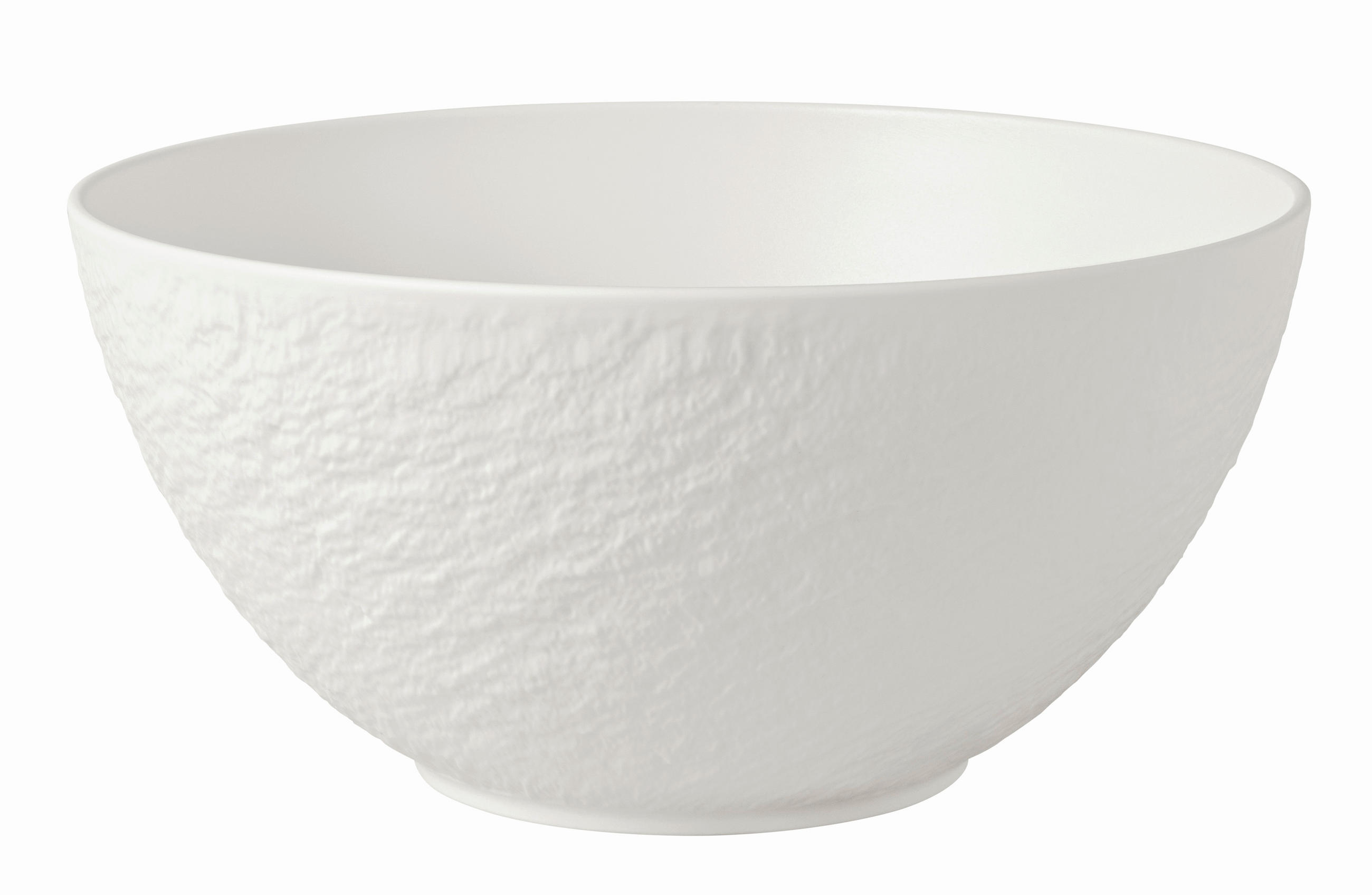 SALATSCHÜSSEL  Manufacture Rock blanc  - Weiß, MODERN, Keramik (27/15cm) - Villeroy & Boch