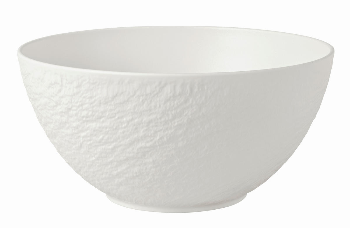SALATSCHÜSSEL  Manufacture Rock blanc  - Weiß, MODERN, Keramik (27/15cm) - Villeroy & Boch
