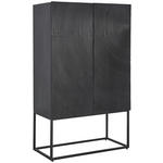 HIGHBOARD  in 90/150/45 cm  - Schwarz, Design, Holz/Metall (90/150/45cm) - Ambia Home